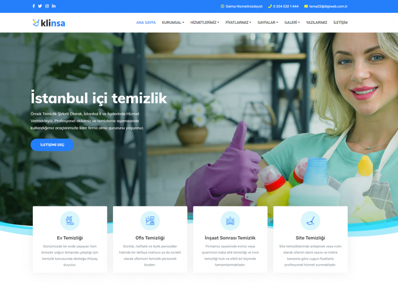 Temizlik Firması Teması