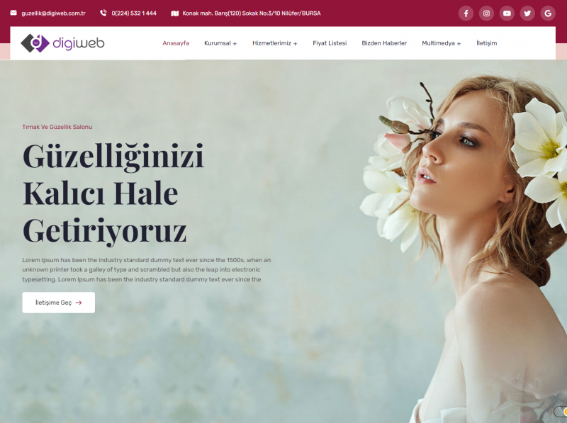 Güzellik Salonu Teması - 1